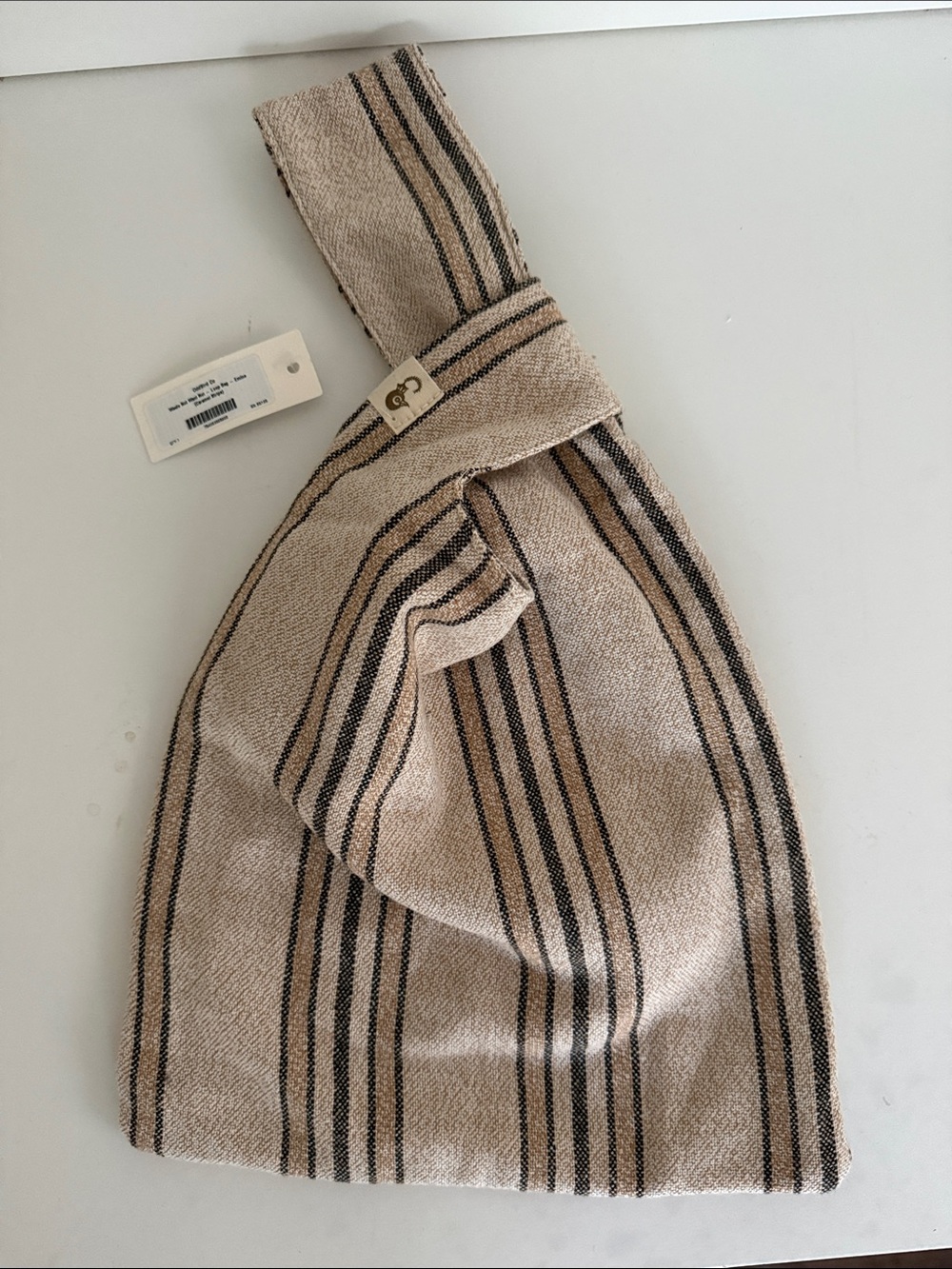 OddBird Co Waste Not Want Not Loop Bag - Emine (Caramel Stripe)